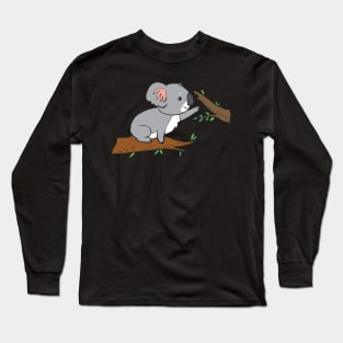 Koala - climbing on tree Long Sleeve T-Shirt